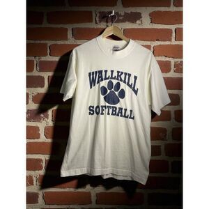 Vintage Wallkill Softball T-Shirt – Fruit of the Loom – Made in USA – Size Large